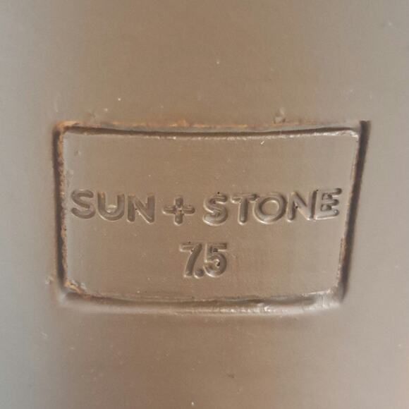 Sun + Stone Marlenne Slip On Black Platform Dress Sandals Women's 7.5 - Picture 7 of 7